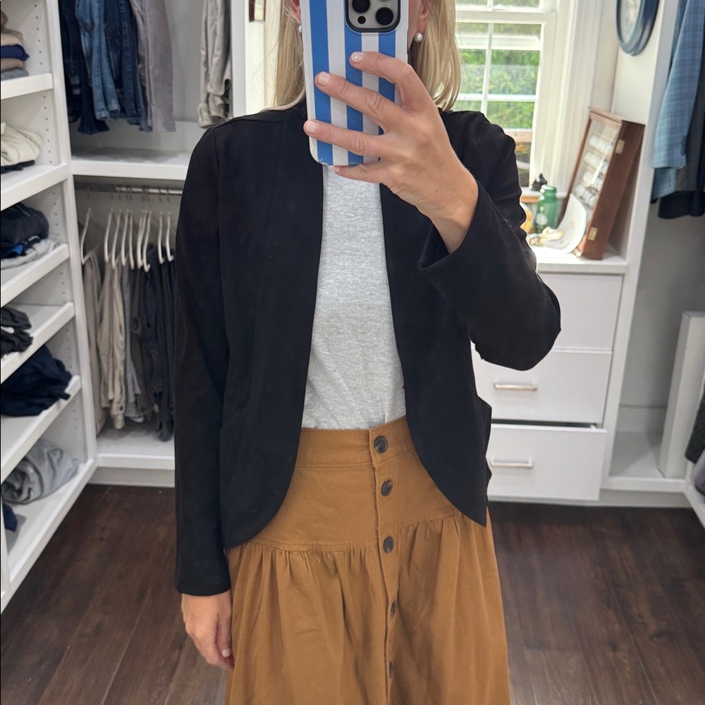 Peach Black Blazer S